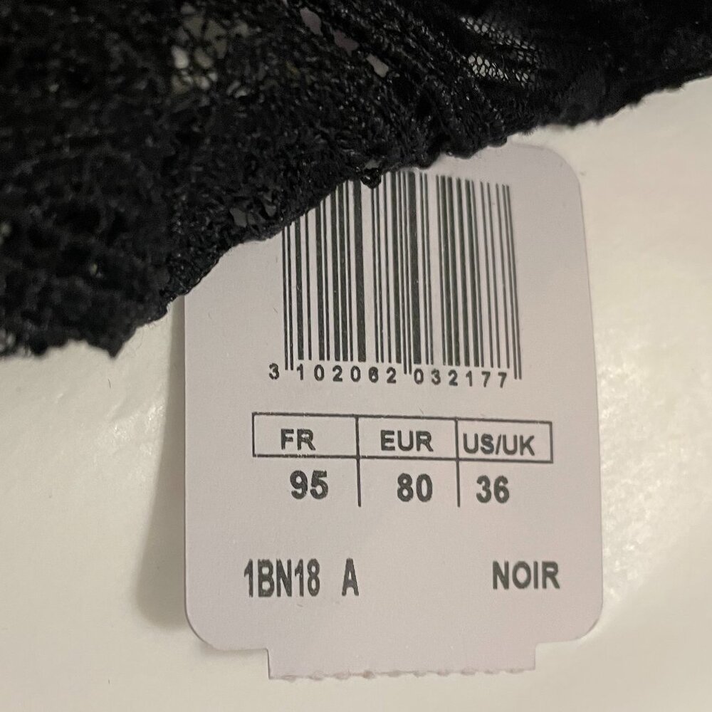 AUBADE PARIS Cœur à Corps Underwire Push-up Bra in Black Size 36A NWT - Picture 10 of 12